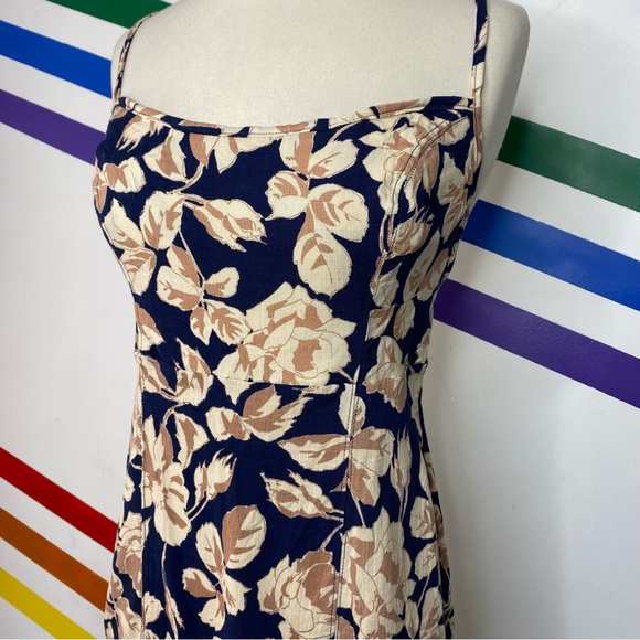 NEW Free People floral open back mini dress size medium - Picture 5 of 5